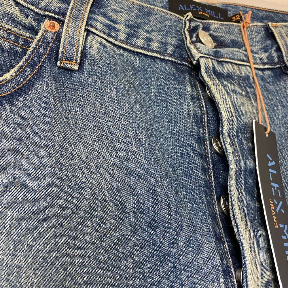 Alex Mill Mens AM Relaxed 5 pockets jeans size 32 - Picture 7 of 16